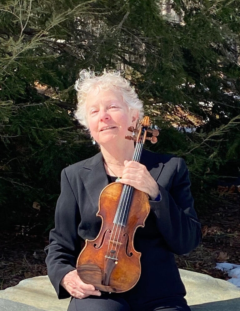 Peggy McAdams with viola